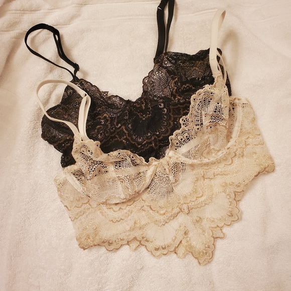 La senza lace crop bustier